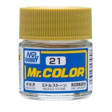Mr Hobby (Gunze) C021 Mr Color Semi Gloss Middle Stone Lacquer Paint 10ml